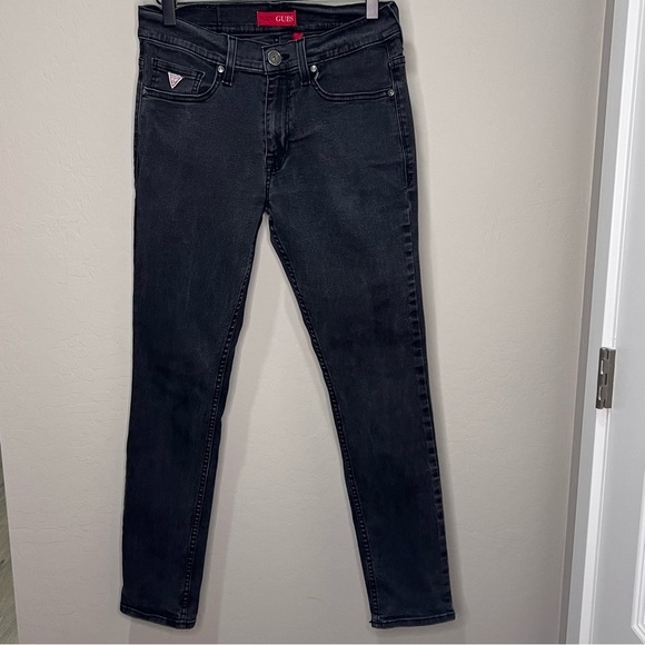 Guess Denim - Vintage Guess Jeans Black Skinny Stretchy 90’s Los Angeles Women’s Mens Y2K Slim